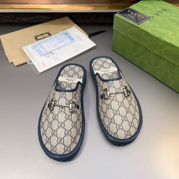 Luxury Monogram Men’s Slides Premium Designer-Style Slip-On Sandals