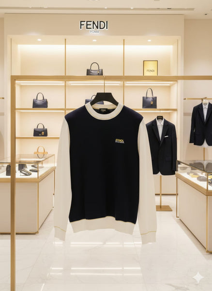 Premium Men’s Crew Neck Sweatshirt with Minimal Logo Design