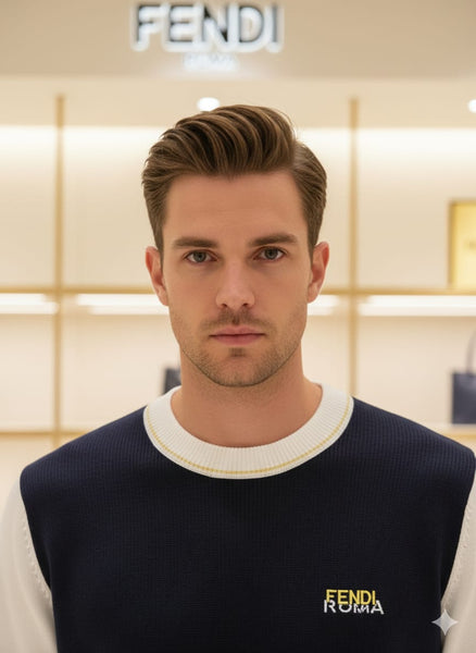 Premium Men’s Crew Neck Sweatshirt with Minimal Logo Design