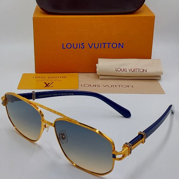 Luxury Gold-Frame  Designer-Style Sunglasses with Premium Case