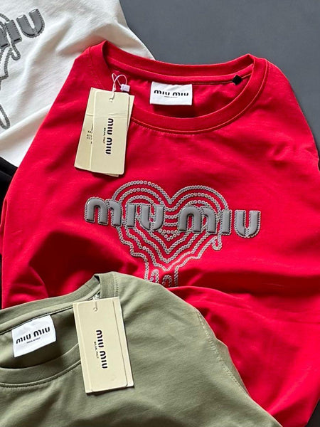 Women’s Stylish Logo Print Cotton T-Shirt  Trendy Casual Wear