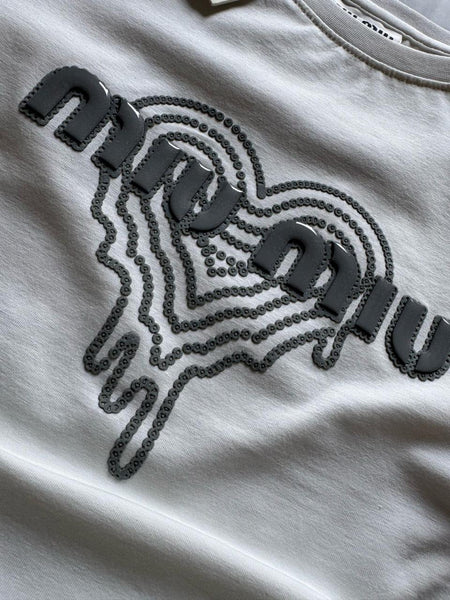 Women’s Stylish Logo Print Cotton T-Shirt  Trendy Casual Wear