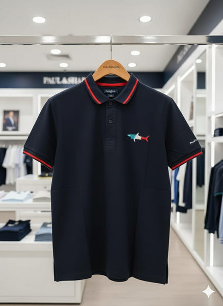 Men’s Premium Polo T-Shirt Contrast Collar & Sleeve Tipping Casual Wear