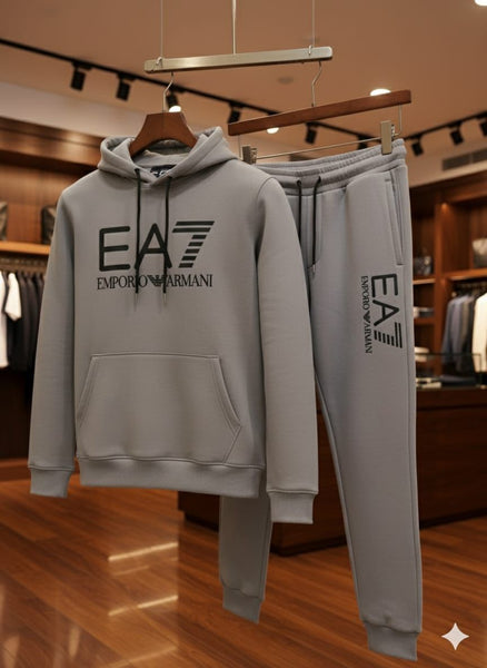 Premium Imported Grey Hoodie & Jogger Set