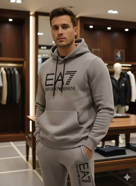 Premium Imported Grey Hoodie & Jogger Set