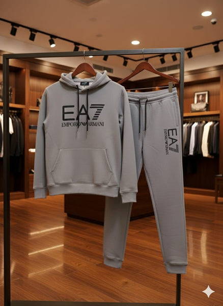 Premium Imported Grey Hoodie & Jogger Set