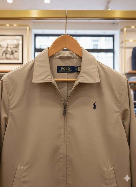 Premium Imported Brand Classic Beige Zip Jacket