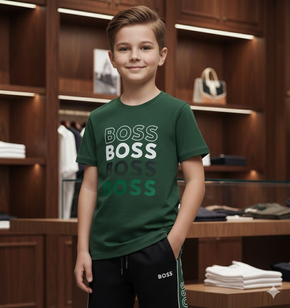 Premium Brand Green T-Shirt & Shorts Co-Ord Set