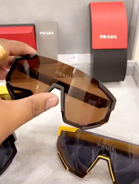 Sporty Designer Shield Style Sunglasses