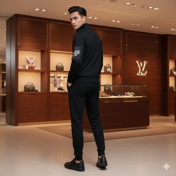 “Premium Black Stylish Tracksuit Set”