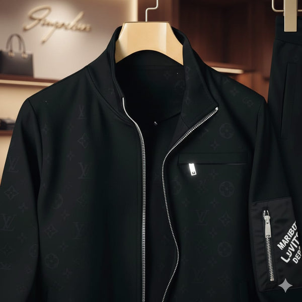 “Premium Black Stylish Tracksuit Set”