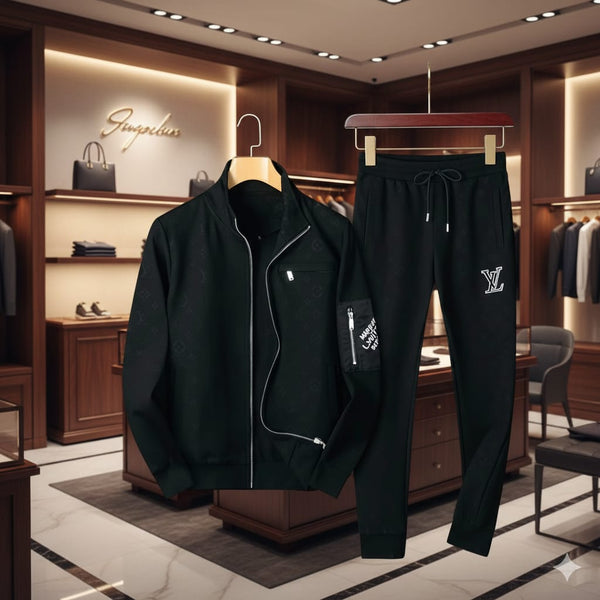 “Premium Black Stylish Tracksuit Set”