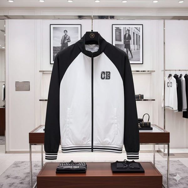 Black & White Premium Zip-Up Jacket