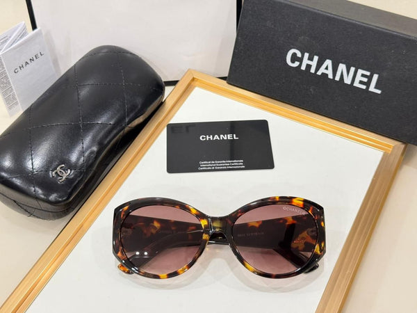 Luxury Brand Round Sunglasses with Gold Logo