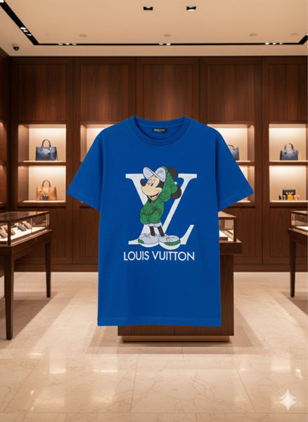 Premium Cool Blue Cartoon Style Kids T-Shirt