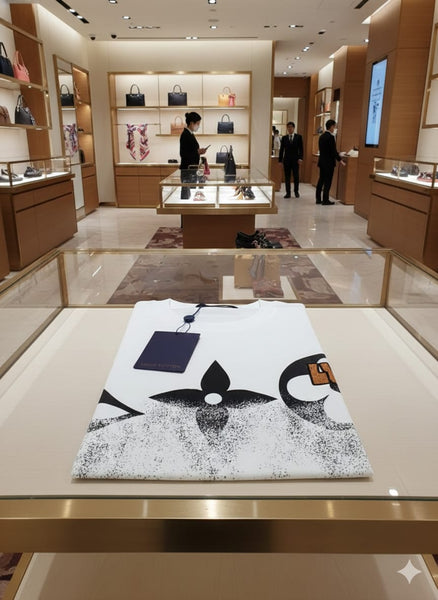 White Designer-Style Graphic Print T-Shirt