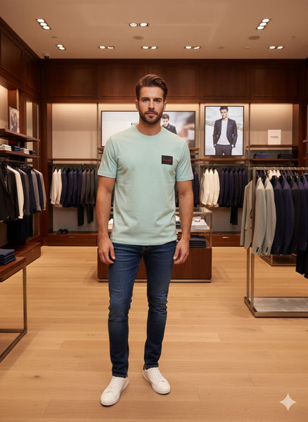 Luxury Classic Patch Logo T-Shirt  Modern Fit