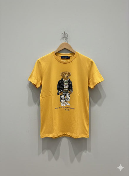 Exclusive Yellow Polo Bear Graphic T-Shirt
