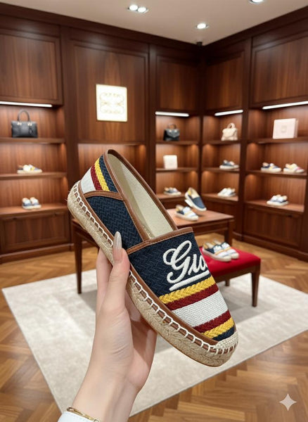 Gucci Stripe Logo Espadrille – Stylish Slip-On Comfort