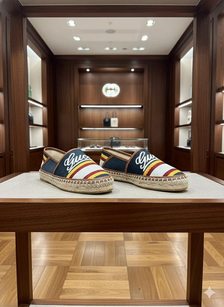 Gucci Stripe Logo Espadrille – Stylish Slip-On Comfort