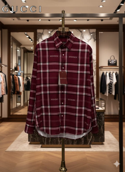 Brand Signature Check Shirt  Luxury Plaid Statement