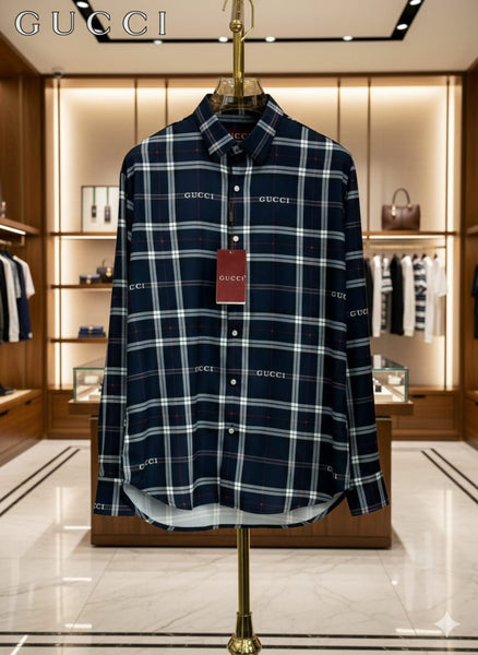 Brand Signature Check Shirt  Luxury Plaid Statement