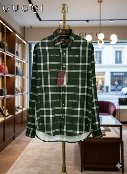 Brand Signature Check Shirt  Luxury Plaid Statement