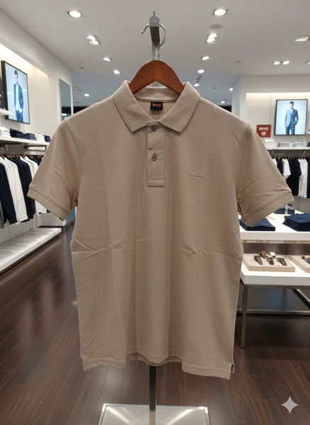 Classic Beige Polo T-Shirt  Premium Everyday Elegance