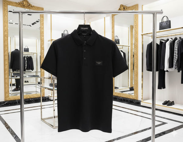 Classic Black Polo T-Shirt Premium Smart Casual Wear