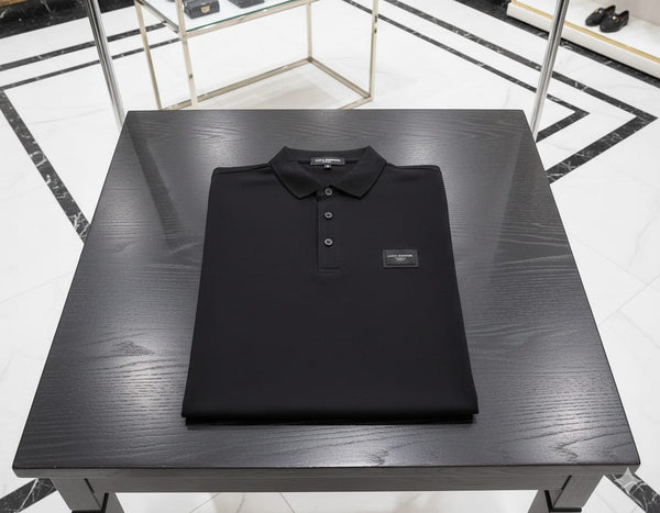 Classic Black Polo T-Shirt Premium Smart Casual Wear