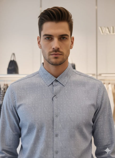 Luxury Textured Designer Formal Shirt