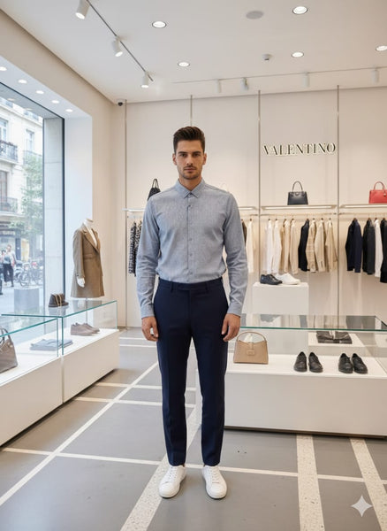 Luxury Textured Designer Formal Shirt