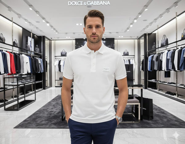 Men’s Premium White Polo T-Shirt Smart, Clean & Elegant
