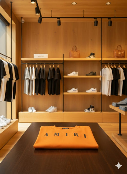 Imported Orange Logo T-Shirt Premium Streetwear Tee