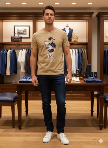 Premium Brand Polo Bear Casual Classic Tee