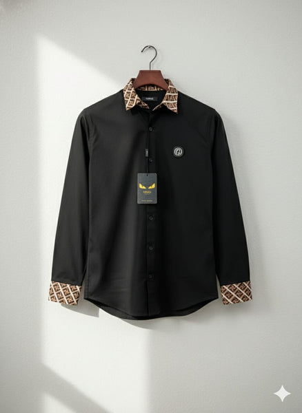 Men’s Premium  Shirt with Designer Contrast Collar