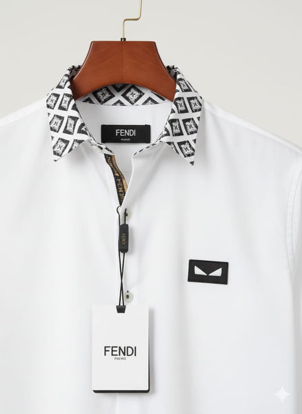 Men’s Premium  Shirt with Designer Contrast Collar