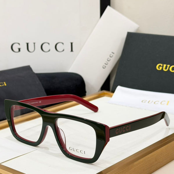 Branded Square Frame Eyeglasses Elegant Minimal Luxury Look