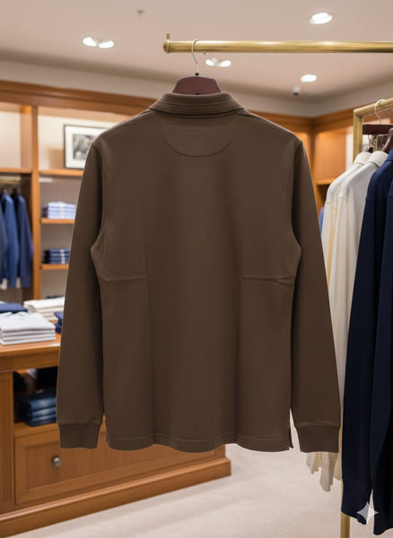 Men’s Long-Sleeve Polo T-Shirt – Smart Everyday Luxury