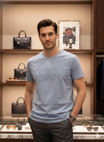 Exclusive Sky Blue Logo T-Shirt Premium Soft Cotton Style