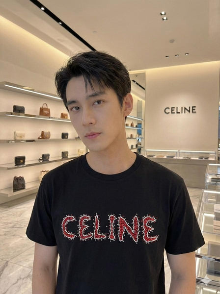 Premium Men’s Black Crew Neck T-Shirt with Front Logo Print