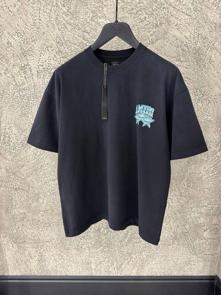 Men’s Black Oversized T-Shirt with Chest Logo Premium Street Style