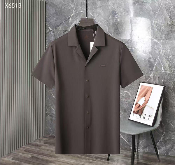 Premium Modern Short-Sleeve Button-Up Shirt