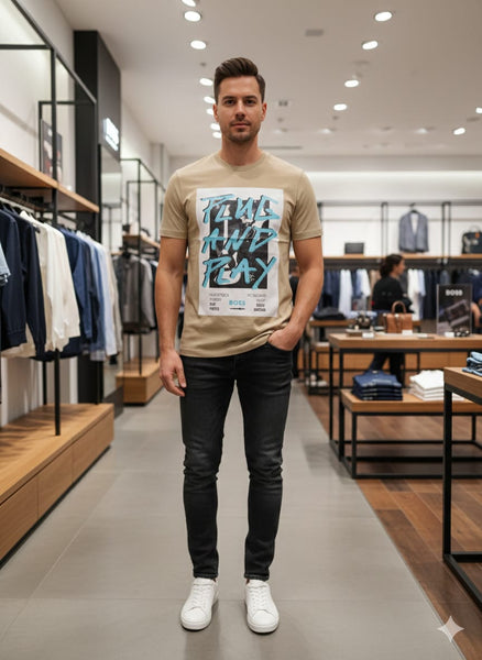 Premium Graphic Print T-Shirt Trendy Street Style Essential