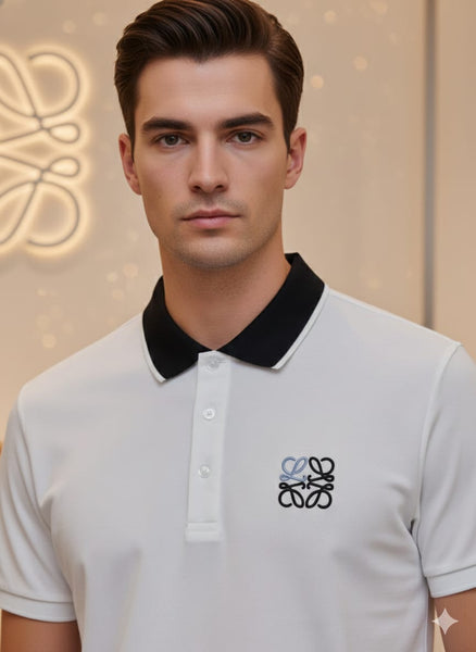 Exclusive White Polo T-Shirt  Design with Signature Luxury