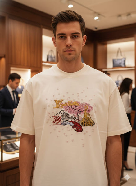 Branded Graphic Crew Neck T-Shirt  Premium Printed Casual Wear