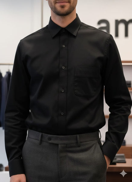 Classic Black Formal Shirt  Timeless Style