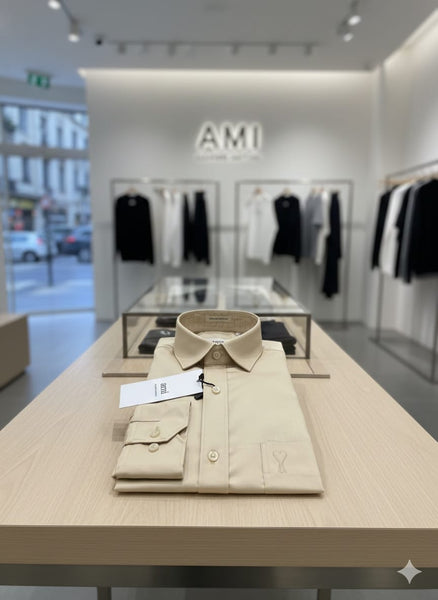 Premium Classic Beige Smart-Casual Shirt