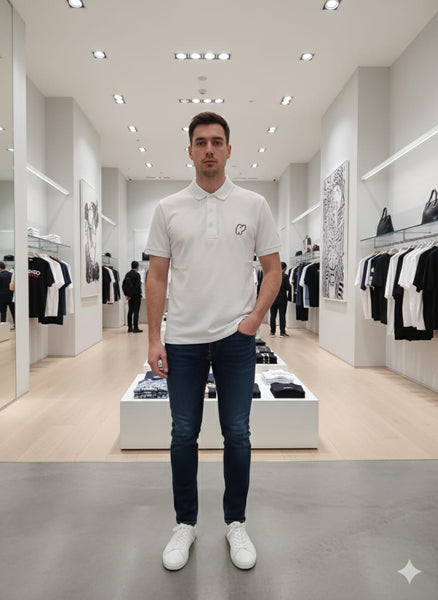 Classic White Polo Shirt – Clean & Modern Style