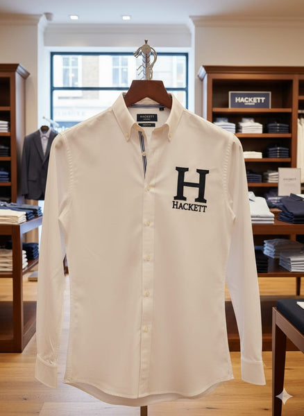 Classic White Button-Down Shirt Premium, Timeless & Elegant